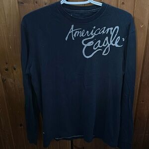 Navy blue American Eagle, long sleeve shirt